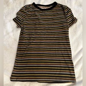 No Boundaries multi colored striped t shirt